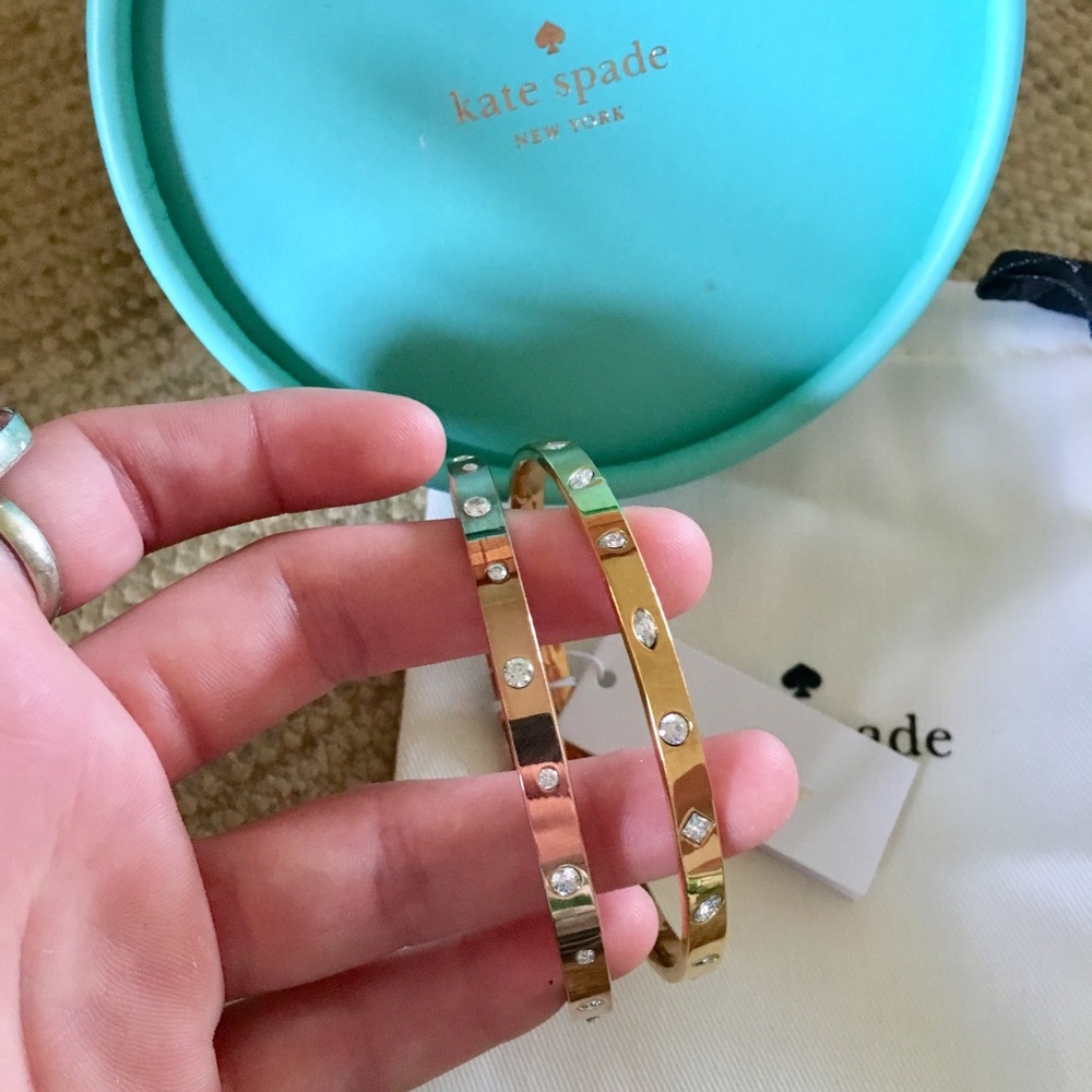 Kate spade NWT. Rose gold & gold bangle set!